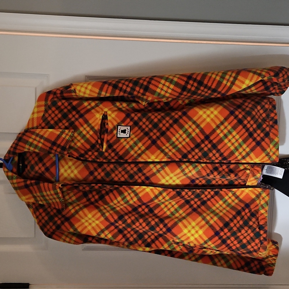 Teddy Fresh Plaid Zip-Up Fleece Jacket